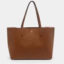 Pre Owned Tory Burch Brown Leather Blake Tote