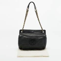 Pre Owned Tory Burch Black Leather Chelsea Shoulder Bag