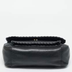 Pre Owned Tory Burch Black Leather Chelsea Shoulder Bag