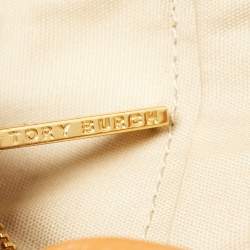 Pre Owned Tory Burch Tan Leather Amanda Tote
