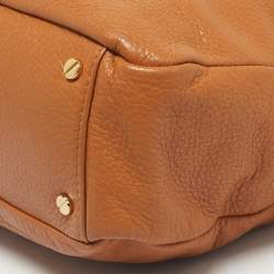 Pre Owned Tory Burch Tan Leather Amanda Tote