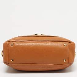 Pre Owned Tory Burch Tan Leather Amanda Tote