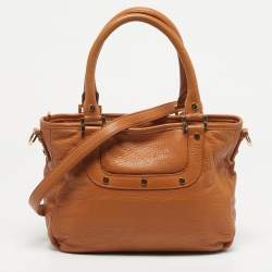 Pre Owned Tory Burch Tan Leather Amanda Tote