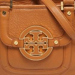 Pre Owned Tory Burch Tan Leather Amanda Tote
