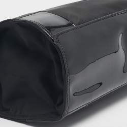 Pre Owned Tory Burch Black Nylon and Patent Leather Medium Ella Tote