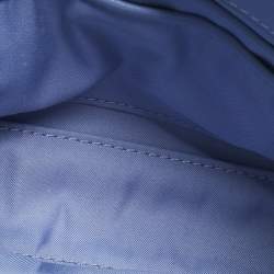 Pre Owned Tory Burch Blue Leather Small Fleming Shoulder Bag