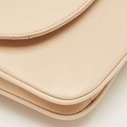 مملوكة مسبقًا حقيبة كروس توري برش روبنسون جلد براءة اختراع وردي فاتح صغيرة