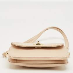 مملوكة مسبقًا حقيبة كروس توري برش روبنسون جلد براءة اختراع وردي فاتح صغيرة