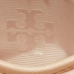 مملوكة مسبقًا حقيبة كروس توري برش روبنسون جلد براءة اختراع وردي فاتح صغيرة