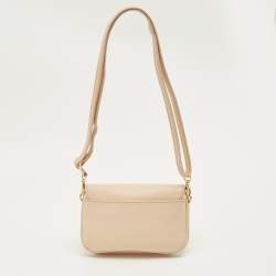 مملوكة مسبقًا حقيبة كروس توري برش روبنسون جلد براءة اختراع وردي فاتح صغيرة