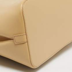 مملوكة مسبقًا Tory Burch Cream Leather Robinson Dome Bag