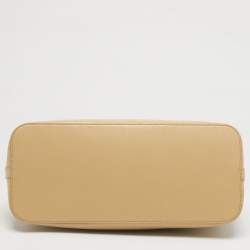 مملوكة مسبقًا Tory Burch Cream Leather Robinson Dome Bag