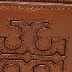 Pre Owned Tory Burch Brown Leather Harper Bifold Wallet