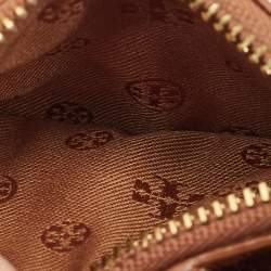 Pre Owned Tory Burch Brown Leather Harper Bifold Wallet
