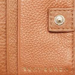 Pre Owned Tory Burch Brown Leather Harper Bifold Wallet