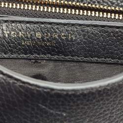 Pre Owned حقيبة كتف توري برش بريتن جلد أسود