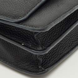 Pre Owned حقيبة كتف توري برش بريتن جلد أسود