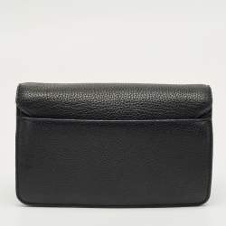 Pre Owned حقيبة كتف توري برش بريتن جلد أسود