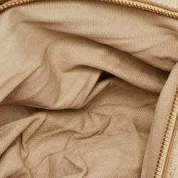 Pre Owned Tory Burch Metallic Gold Leather Reva Chain Clutch