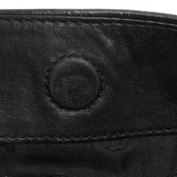 Pre Owned Tory Burch Black Quilted Leather Alexa Tote