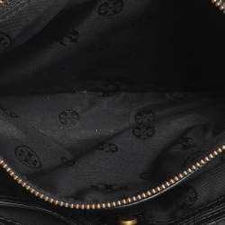 Pre Owned Tory Burch Black Quilted Leather Alexa Tote