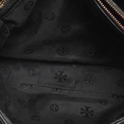 Pre Owned Tory Burch Black Quilted Leather Alexa Tote