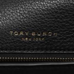 Pre Owned Tory Burch Black Leather and Suede Miller Shoulder Bag