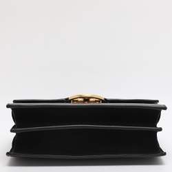 Pre Owned Tory Burch Black Leather and Suede Miller Shoulder Bag