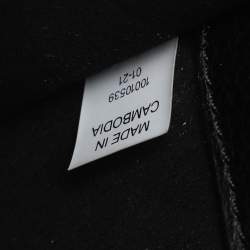 Pre Owned Tory Burch Black Leather and Suede Miller Shoulder Bag