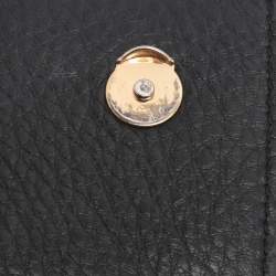 Pre Owned Tory Burch Black Leather and Suede Miller Shoulder Bag