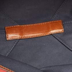 Pre Owned Tory Burch Multicolor Canvas Small Basketweave Tote