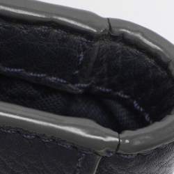 Pre Owned Tory Burch Mercer Blue Leather Shoulder Bag