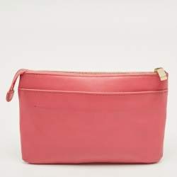 مملوكة مسبقًا Tory Burch Robinson Pink Leather Clutch