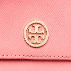 مملوكة مسبقًا Tory Burch Robinson Pink Leather Clutch