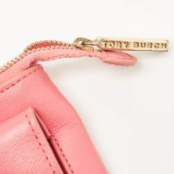 مملوكة مسبقًا Tory Burch Robinson Pink Leather Clutch