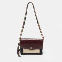 مملوكة مسبقًا Tory Burch Robinson Multicolor Mixed Leather Shoulder Bag