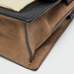 مملوكة مسبقًا حقيبة كتف توري برش روبنسون جلد مختلط متعدد الألوان