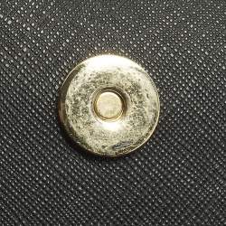 Pre Owned حقيبة كتف توري برش روبنسون باتشوورك جلد أسود بسلسلة