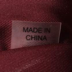 مملوكة مسبقًا Tory Burch Fleming Small Burgundy Leather Shoulder Bag