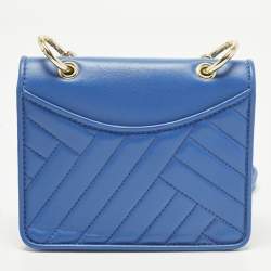 Pre Owned حقيبة كتف توري برش اليكسا جلد أسود