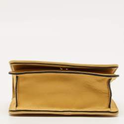 Pre Owned Tory Burch Alexa Mini Mustard Leather Shoulder Bag