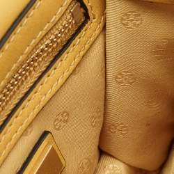 Pre Owned Tory Burch Alexa Mini Mustard Leather Shoulder Bag
