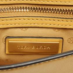 Pre Owned Tory Burch Alexa Mini Mustard Leather Shoulder Bag