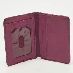 مملوكة مسبقًا حافظة بطاقات توري برش شعار جلد وردي