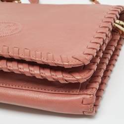 مملوكة مسبقًا Tory Burch Marion Old Rose Leather Shoulder Bag