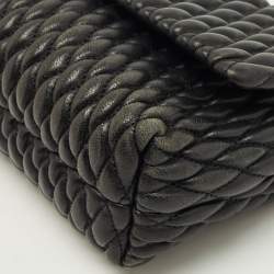 مملوكة مسبقًا حقيبة كتف توري برش كيرا صغيرة قش كروشيه بيج