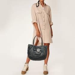 Pre Owned   حقيبة يد توتس تورى برش أماندا جلد بيج 