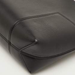 مملوكة مسبقًا حقيبة توري برش بلوك تي سوداء جلدية للتسوق