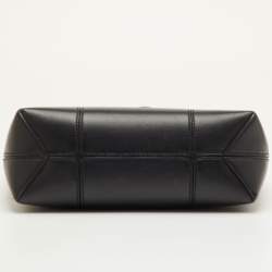 مملوكة مسبقًا حقيبة توري برش بلوك تي سوداء جلدية للتسوق