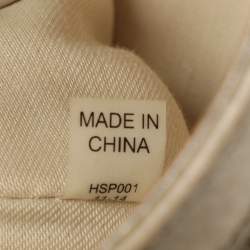 Pre Owned Tory Burch Britten Gold Leather Flap Crossbody Bag